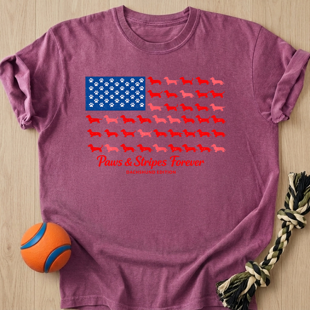 Doxie Flag T-Shirt – Berry t-shirt