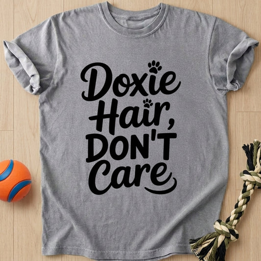 Doxie Hair T-Shirt – Grey t-shirt