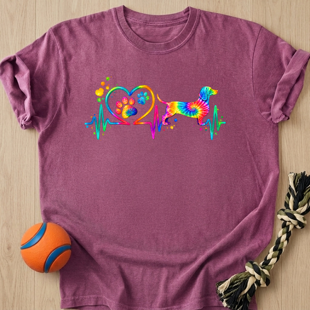 Doxie Heartbeat T-Shirt – Berry t-shirt