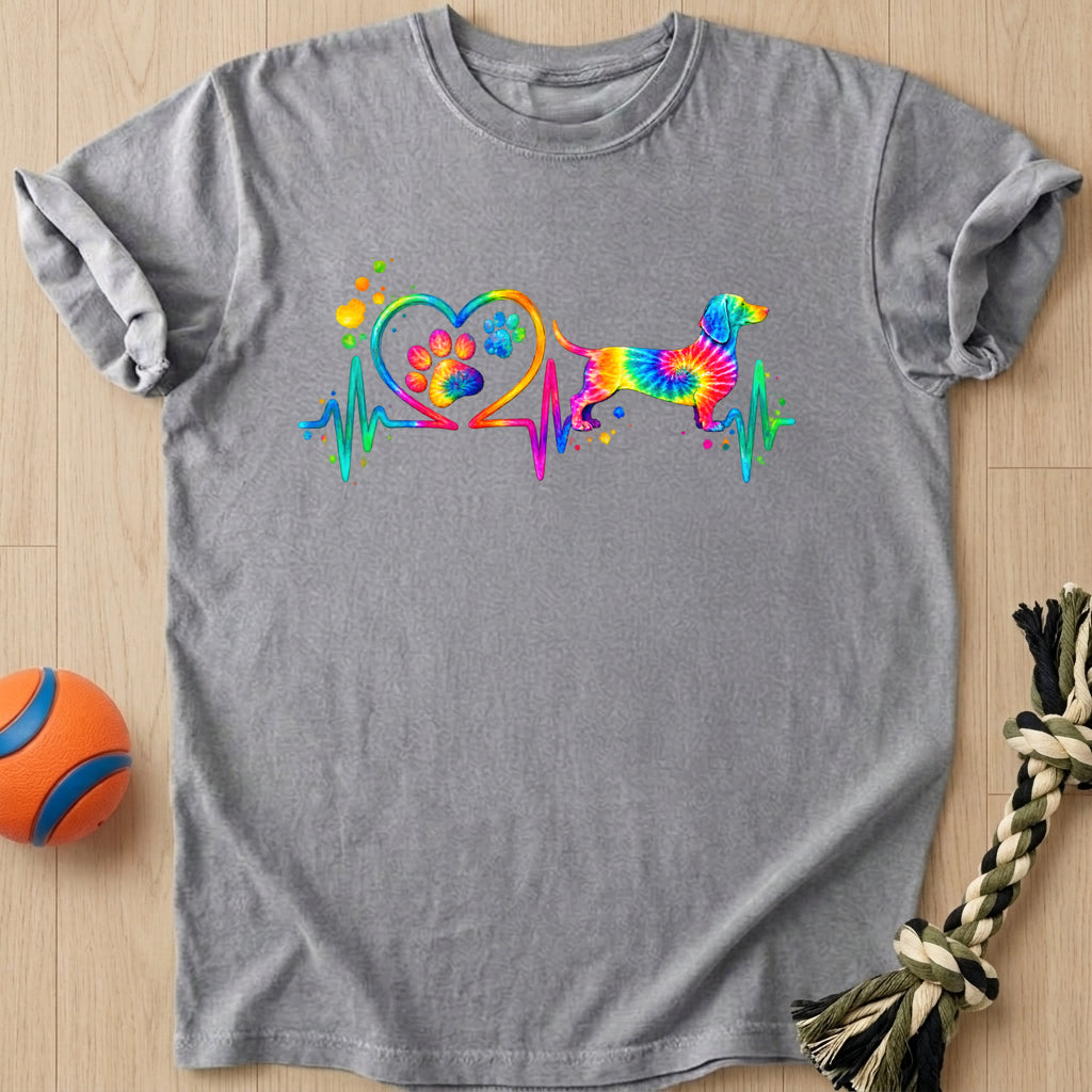 Doxie Heartbeat T-Shirt – Grey t-shirt
