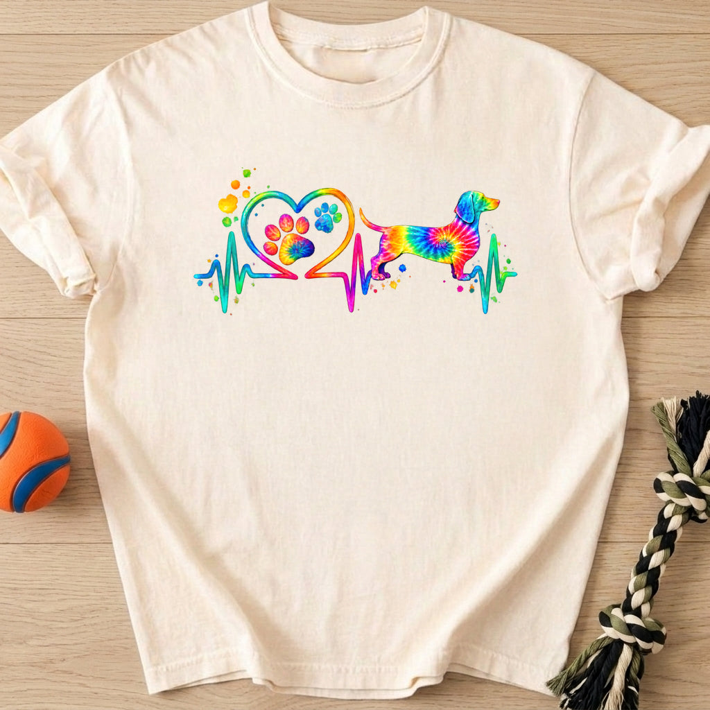 Doxie Heartbeat T-Shirt – Ivory t-shirt