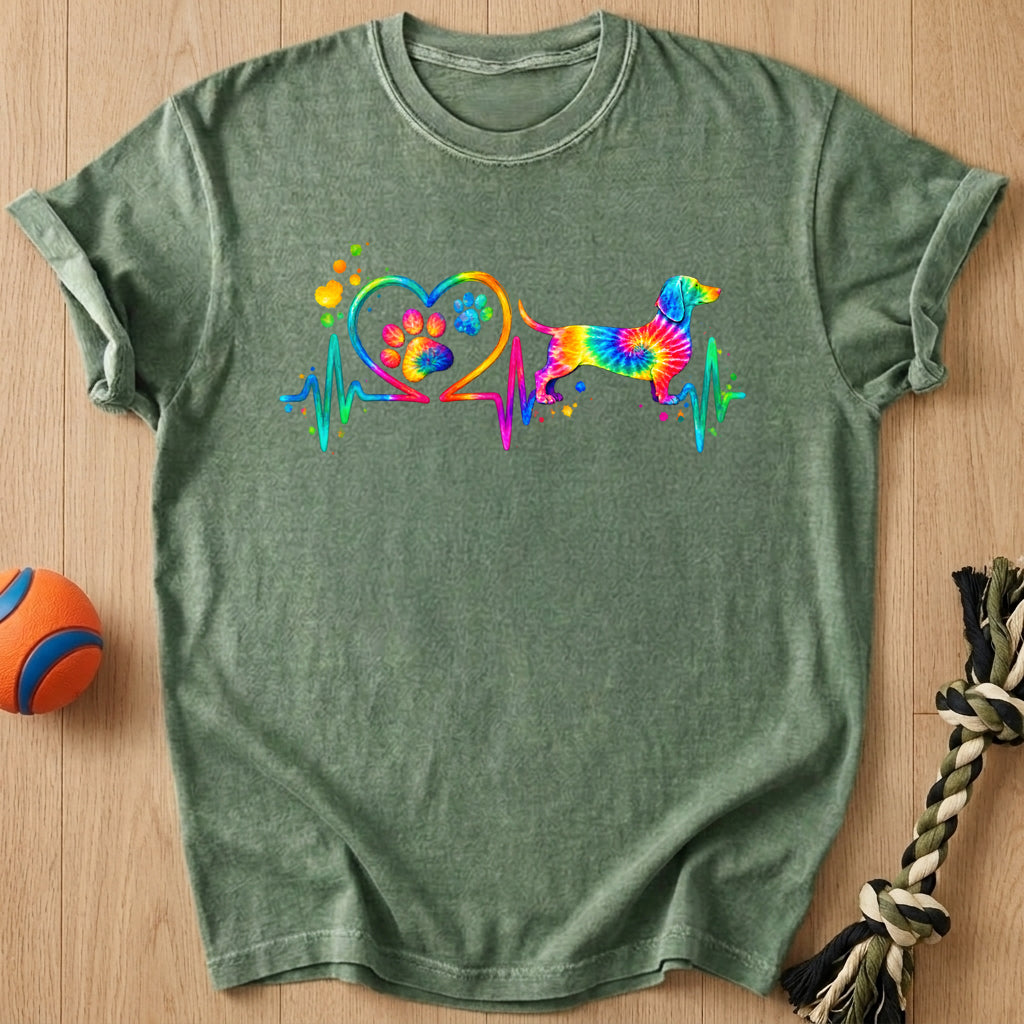 Doxie Heartbeat T-Shirt – Moss t-shirt