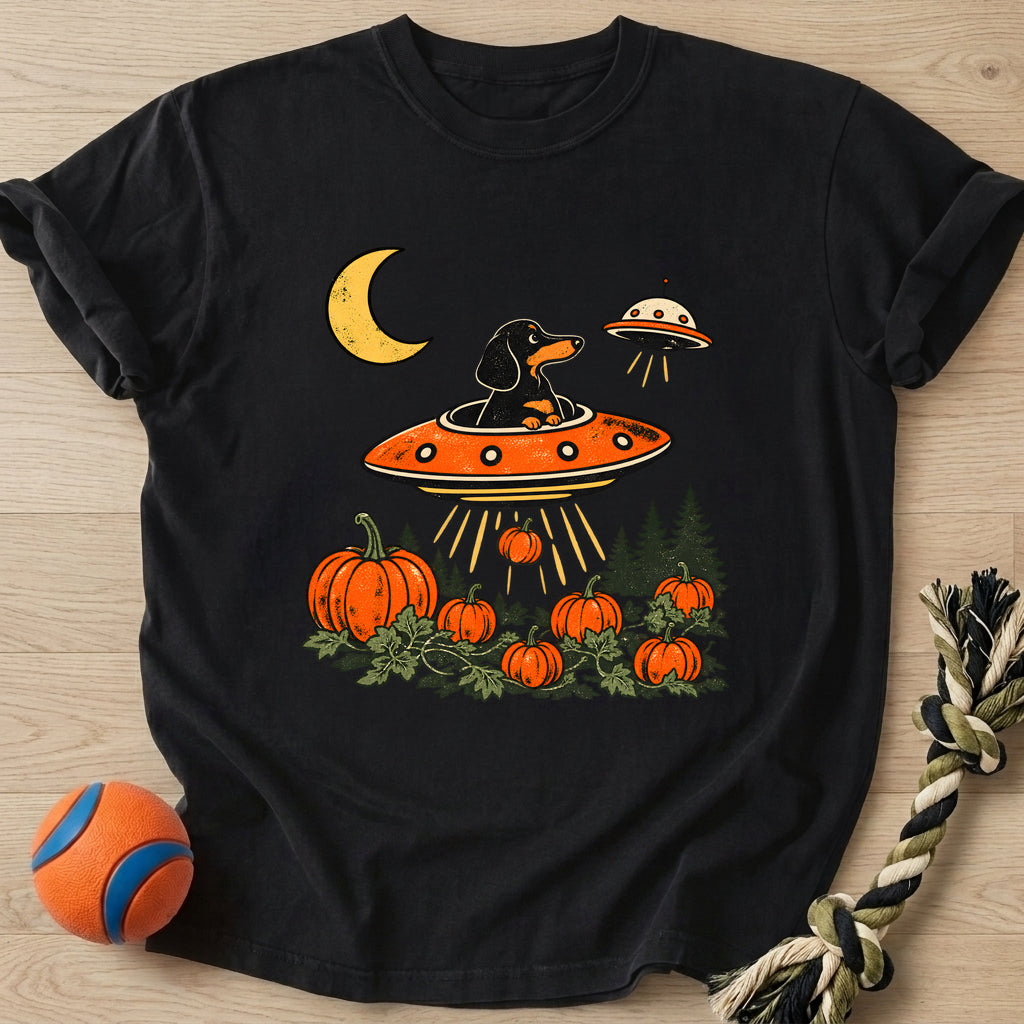 Doxie Invasion T-Shirt – Black t-shirt