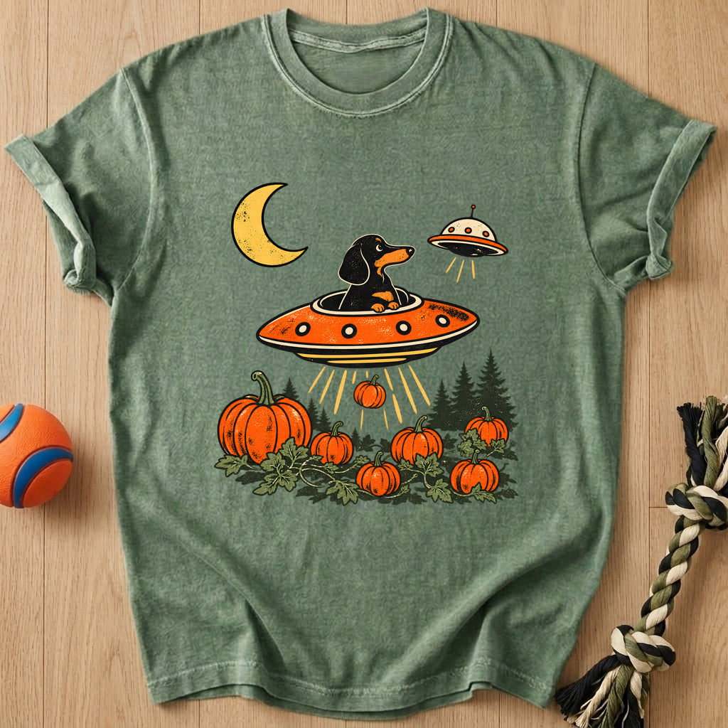 Doxie Invasion T-Shirt – Moss t-shirt