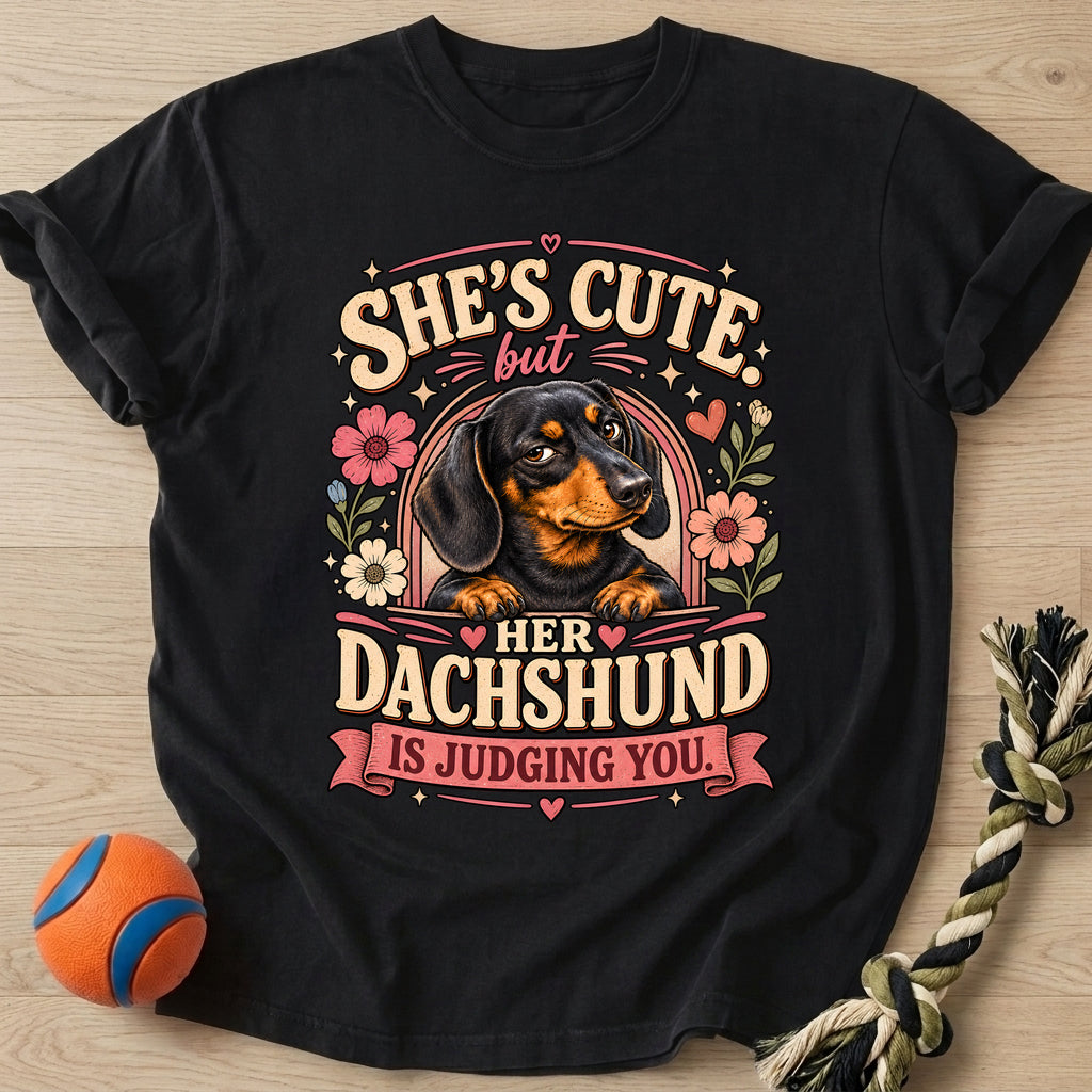 Doxie Judge T-Shirt – Black t-shirt