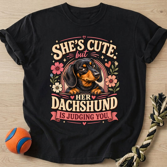 Doxie Judge T-Shirt – Black t-shirt