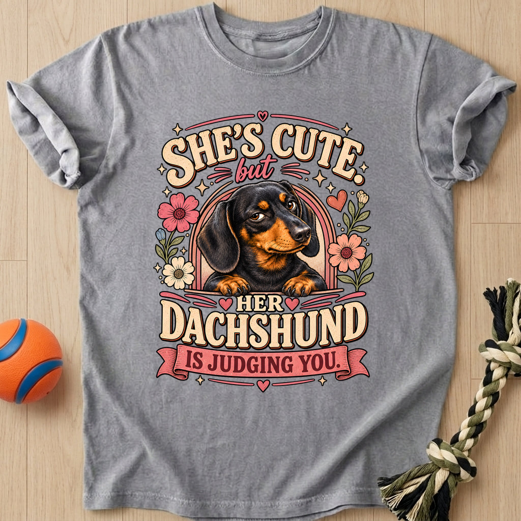 Doxie Judge T-Shirt – Grey t-shirt