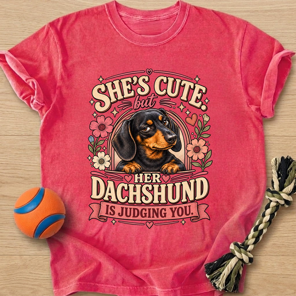 Doxie Judge T-Shirt – Watermelon t-shirt