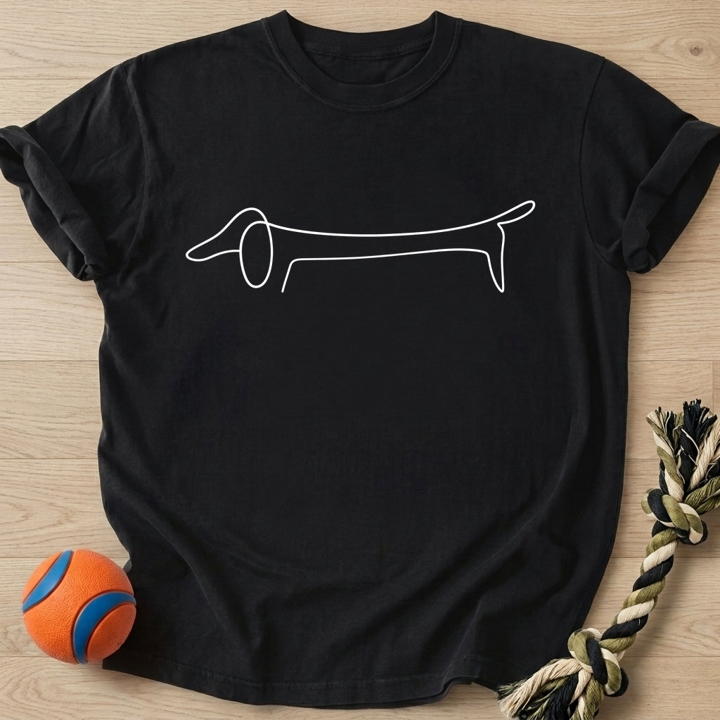 Doxie Line T-Shirt – Black t-shirt