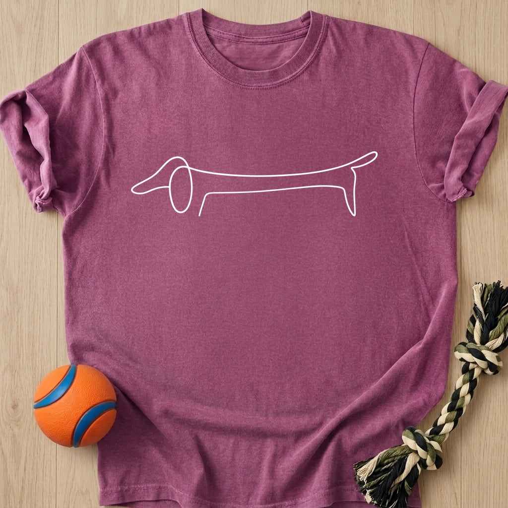Doxie Line T-Shirt – Berry t-shirt