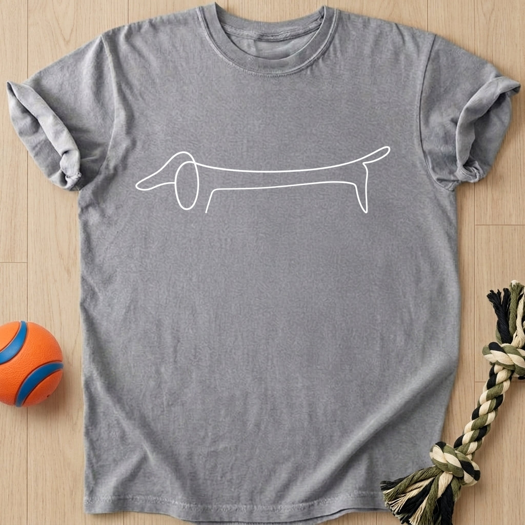 Doxie Line T-Shirt – Grey t-shirt