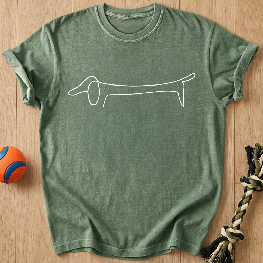 Doxie Line T-Shirt – Moss t-shirt