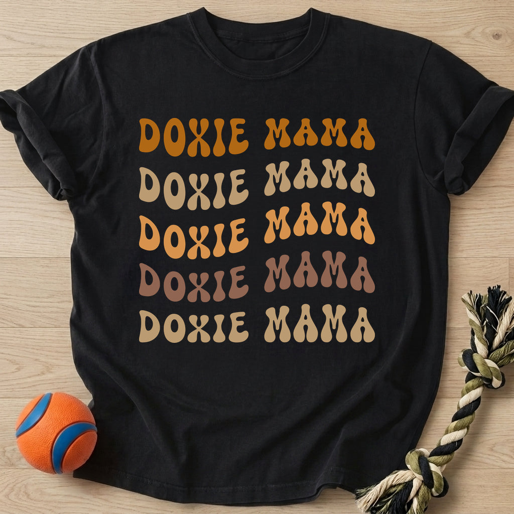 Doxie Mama #3 T-Shirt – Black t-shirt