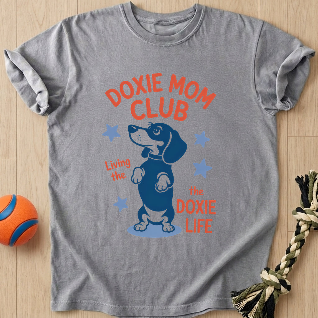 Doxie Mom Club T-Shirt – Grey t-shirt