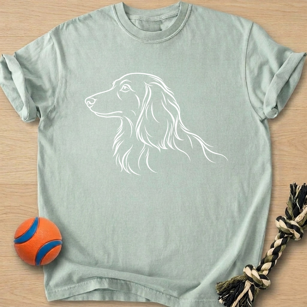 Doxie Outline T-Shirt – Bay t-shirt
