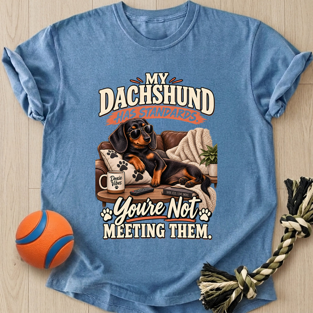 Doxie Standards T-Shirt – Bluejean t-shirt