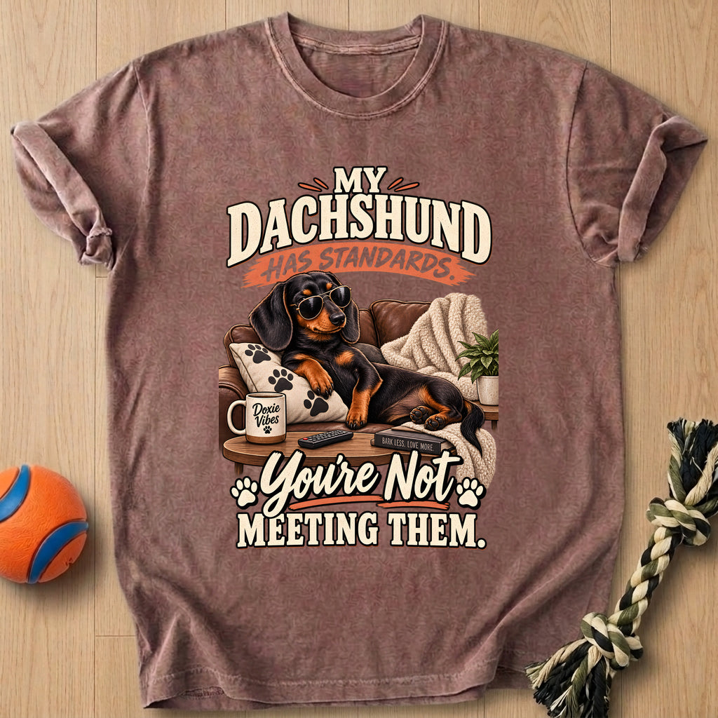 Doxie Standards T-Shirt – Espresso t-shirt