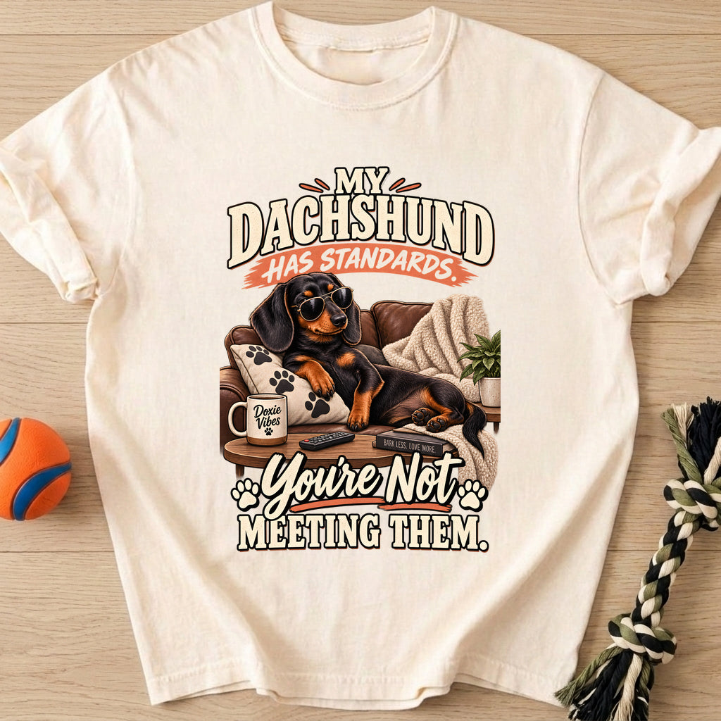 Doxie Standards T-Shirt – Ivory t-shirt