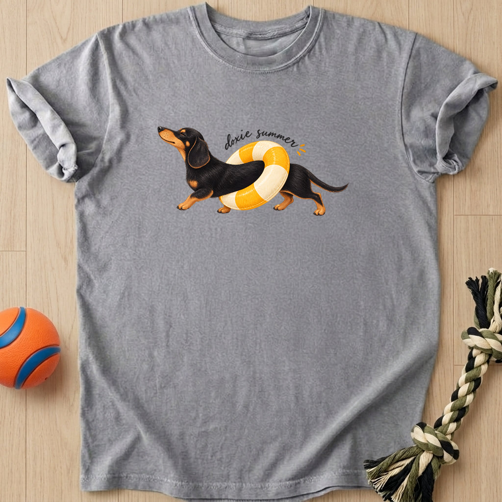 Doxie Summer T-Shirt – Grey t-shirt