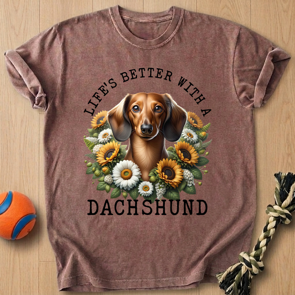 Doxie Sunflower T-Shirt – Espresso t-shirt