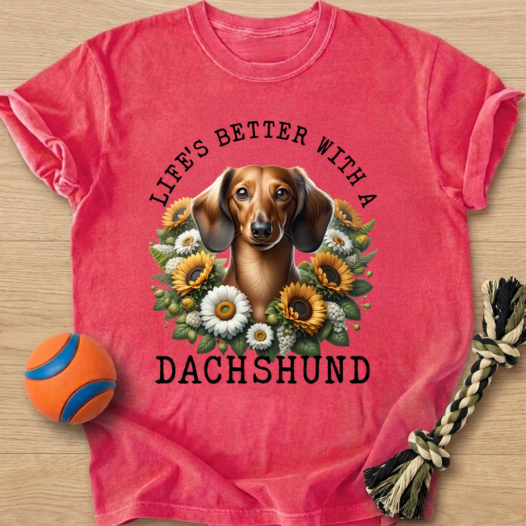 Doxie Sunflower T-Shirt – Watermelon t-shirt