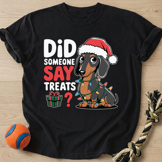 Doxie Treats T-Shirt – Black t-shirt