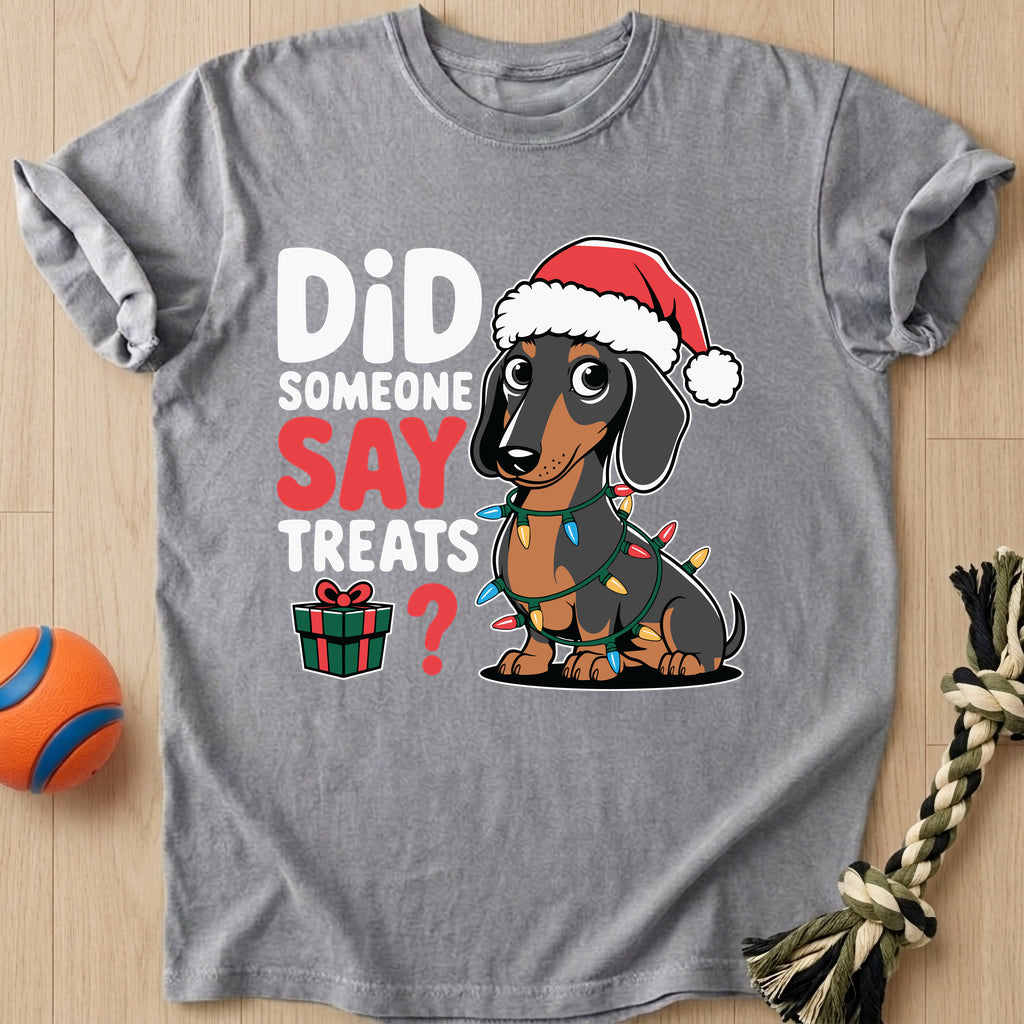 Doxie Treats T-Shirt – Grey t-shirt
