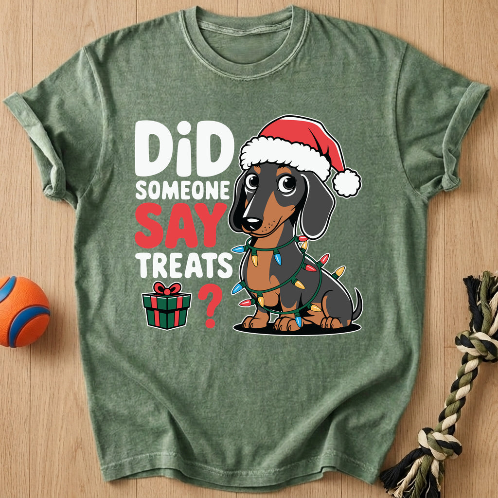 Doxie Treats T-Shirt – Moss t-shirt