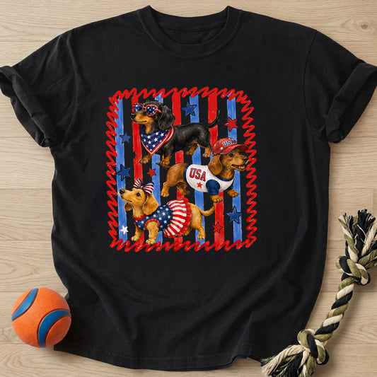 Doxie Usa T-Shirt – Black t-shirt