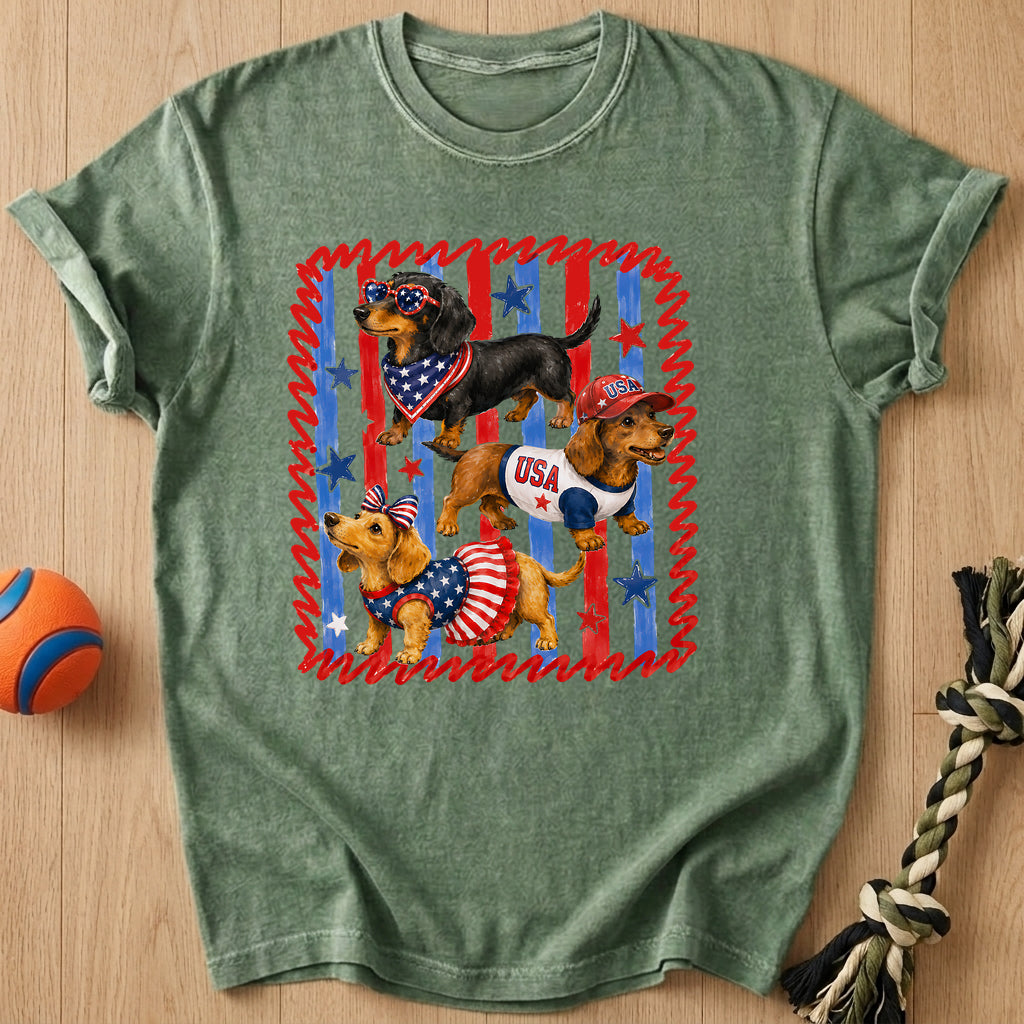 Doxie Usa T-Shirt – Moss t-shirt