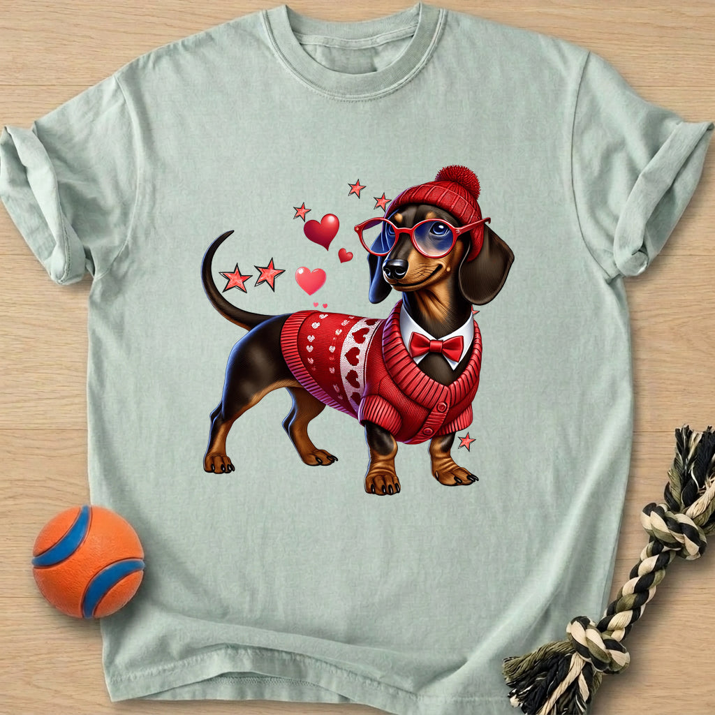 Doxie Valentines T-Shirt – Bay t-shirt