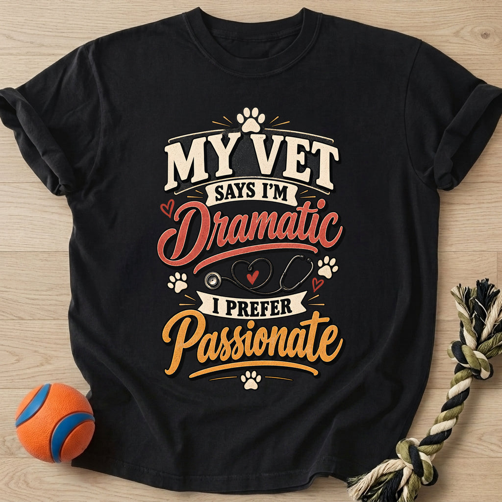 Dramatic Doxie T-Shirt – Black t-shirt
