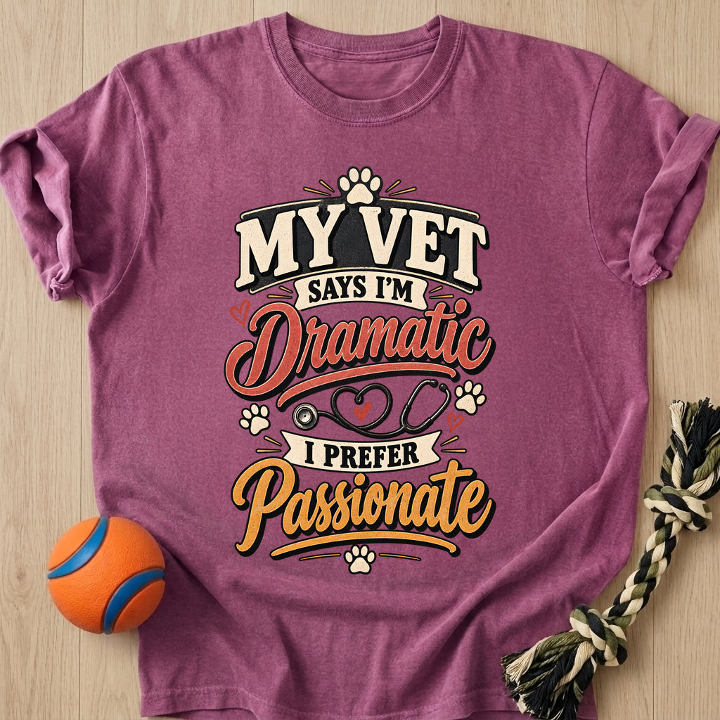 Dramatic Doxie T-Shirt – Berry t-shirt