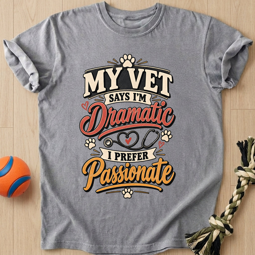 Dramatic Doxie T-Shirt – Grey t-shirt