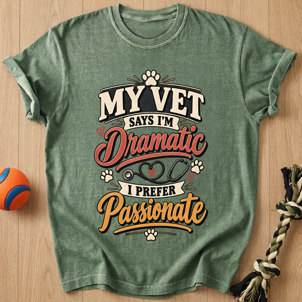 Dramatic Doxie T-Shirt – Moss t-shirt