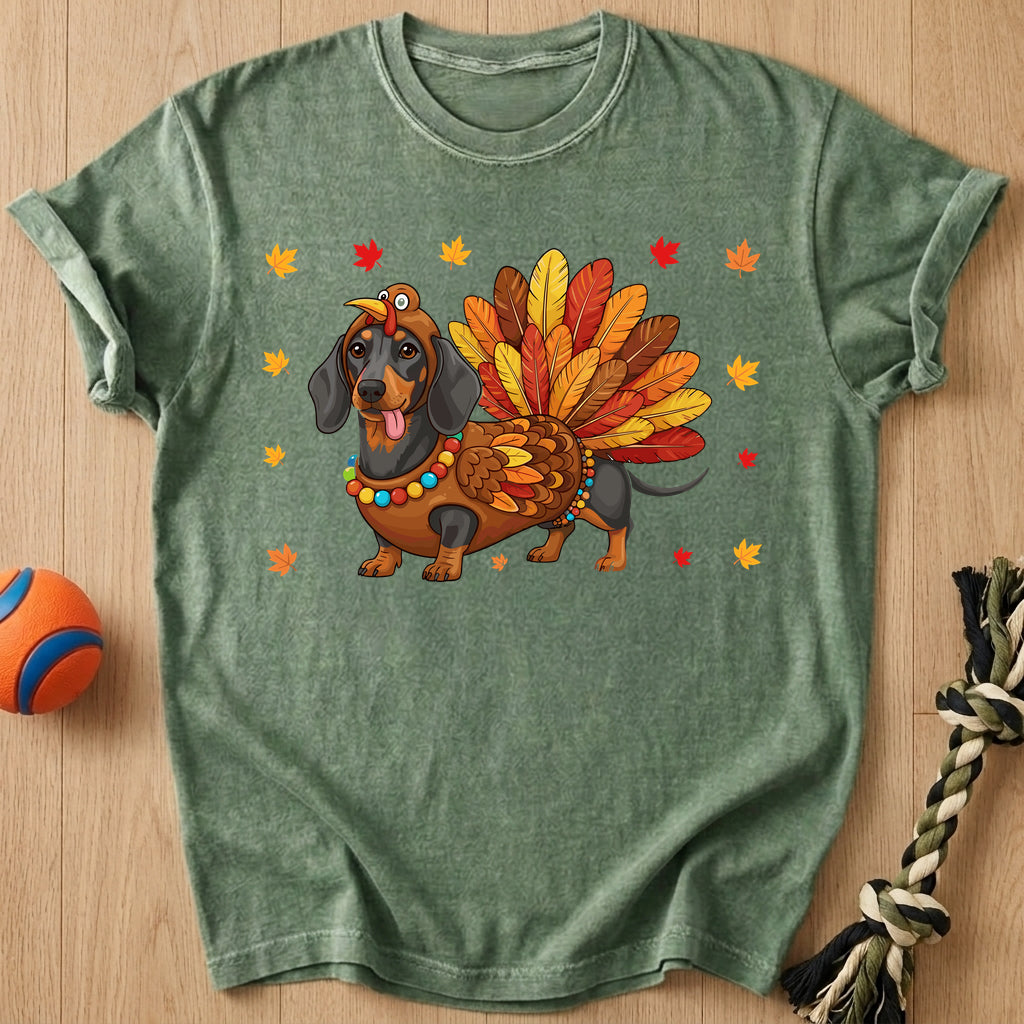 Doxie Turkey T-Shirt – Moss t-shirt