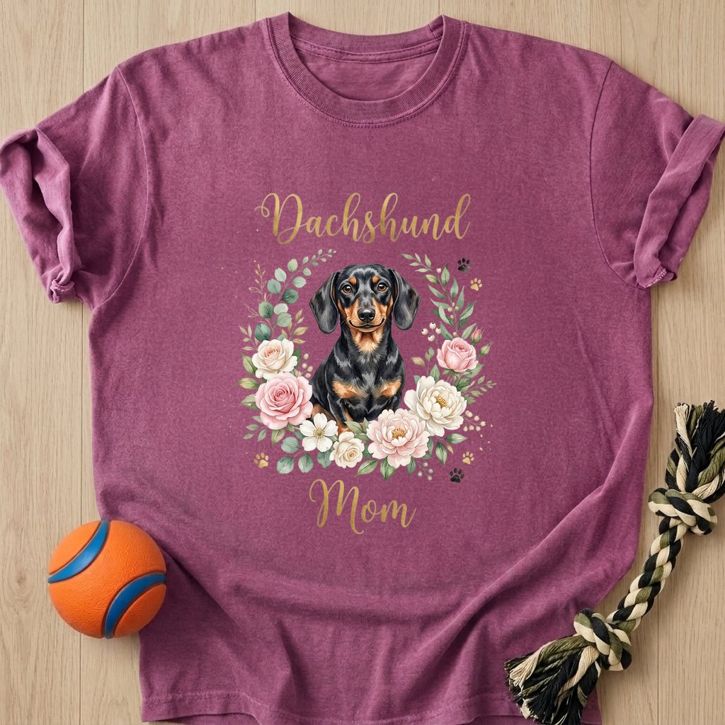 Floral Mom T-Shirt – Berry t-shirt
