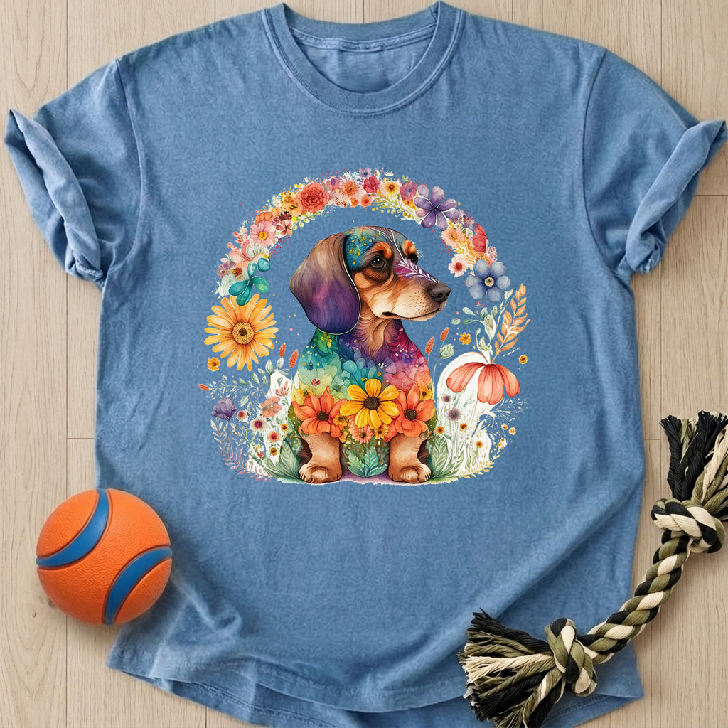 Flowers Doxie T-Shirt – Bluejean t-shirt