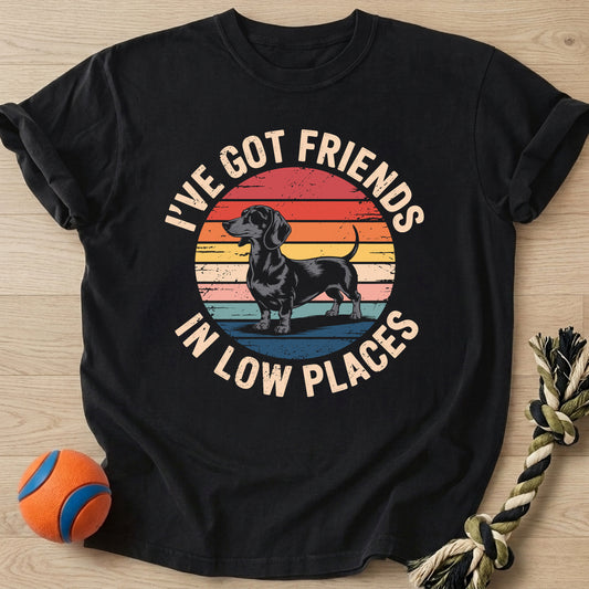 Friends Low Places T-Shirt – Black t-shirt