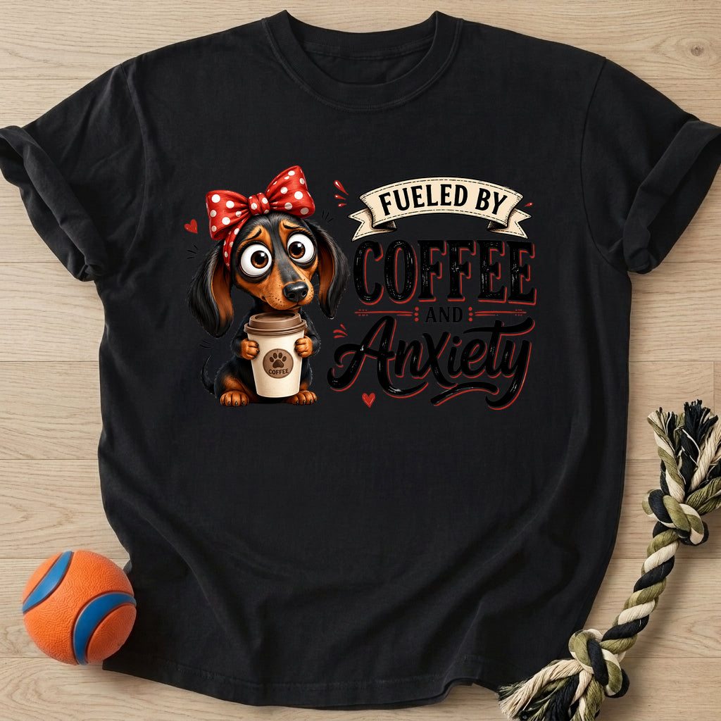 Fueled By Coffee T-Shirt – Black t-shirt