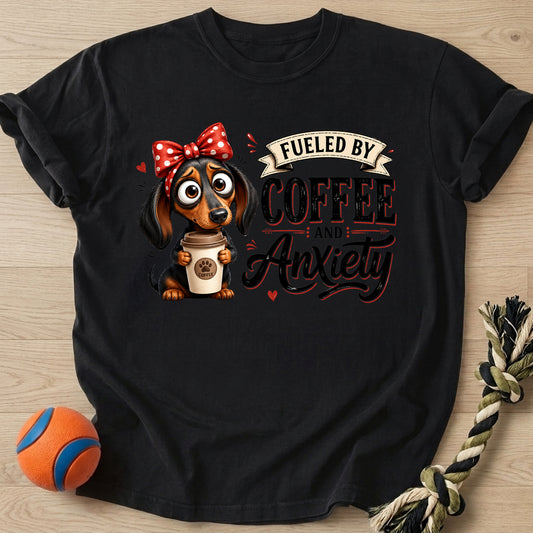 Fueled By Coffee T-Shirt – Black t-shirt