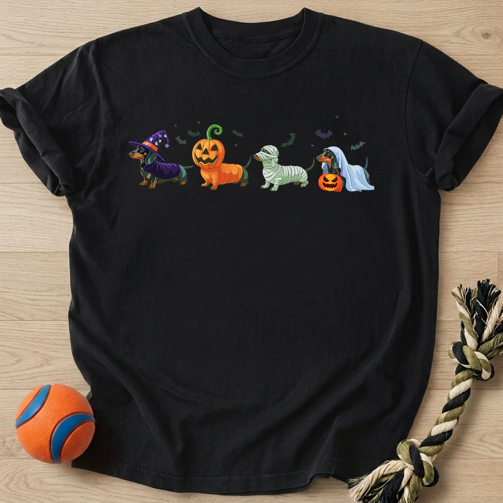 Halloween Doxies T-Shirt – Black t-shirt