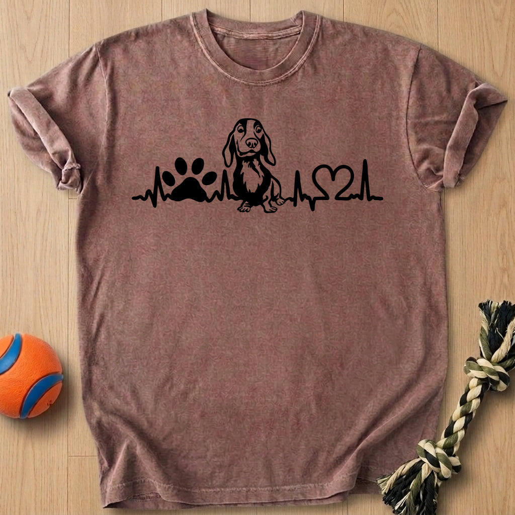 Heartbeat Line T-Shirt – Espresso t-shirt