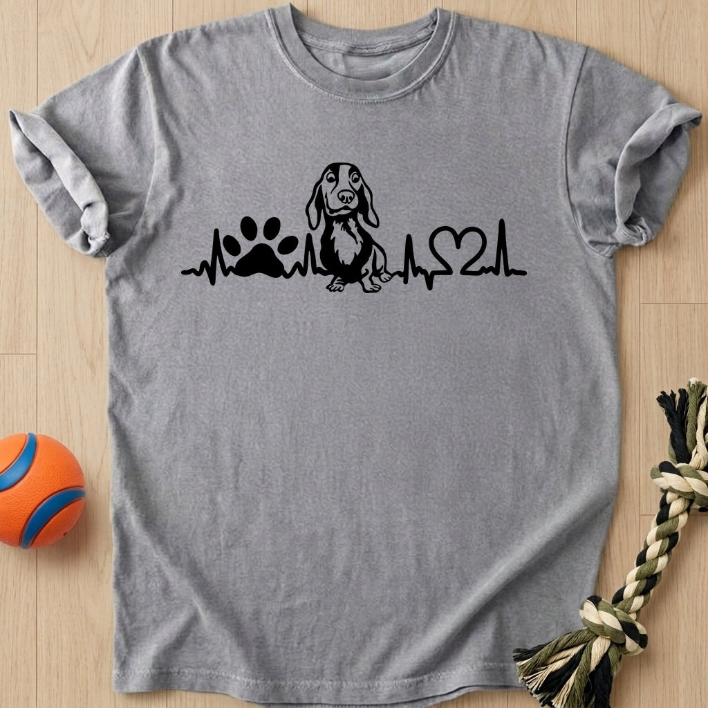 Heartbeat Line T-Shirt – Grey t-shirt