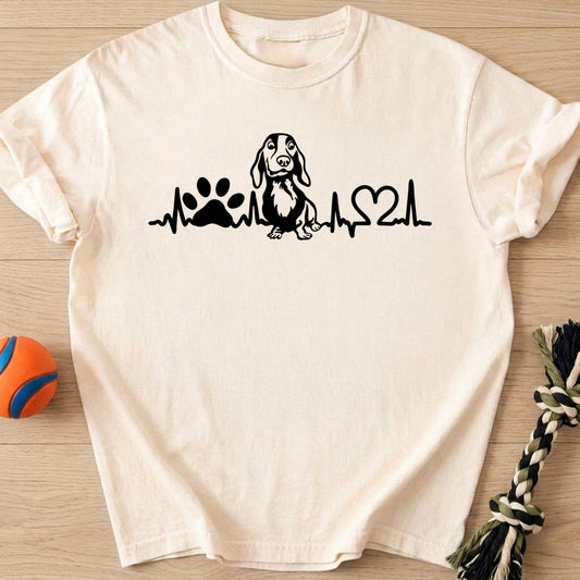 Heartbeat Line T-Shirt – Ivory t-shirt