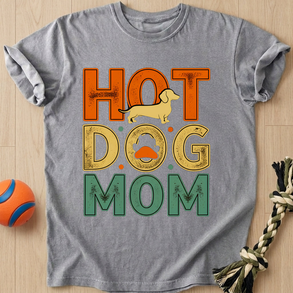 Hot Dog Mom T-Shirt – Grey t-shirt