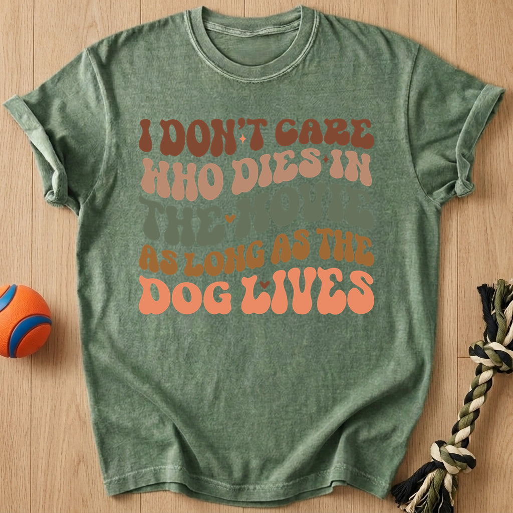 I Dont Care T-Shirt – Moss t-shirt