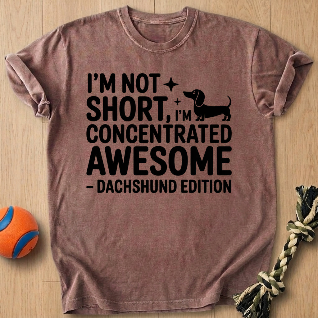 I'm Not Short T-Shirt – Espresso t-shirt