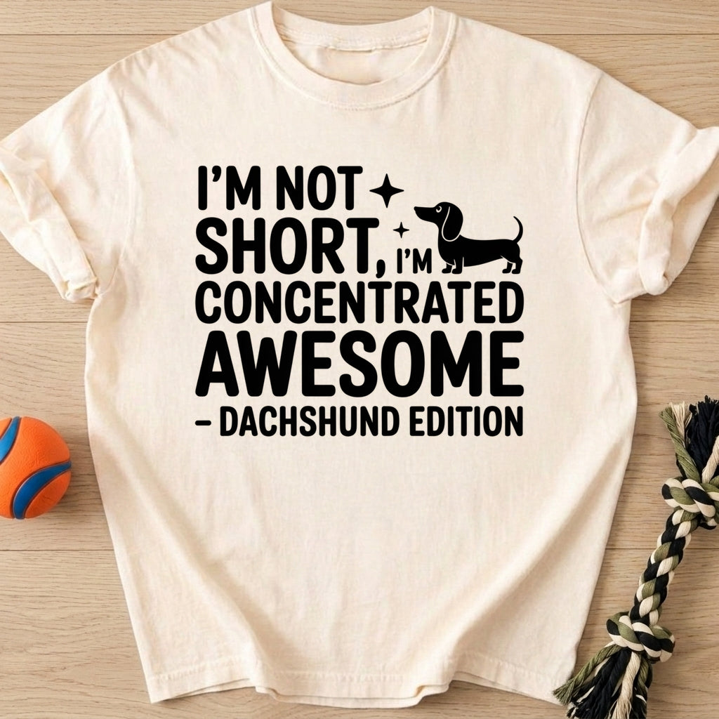 I'm Not Short T-Shirt – Ivory t-shirt