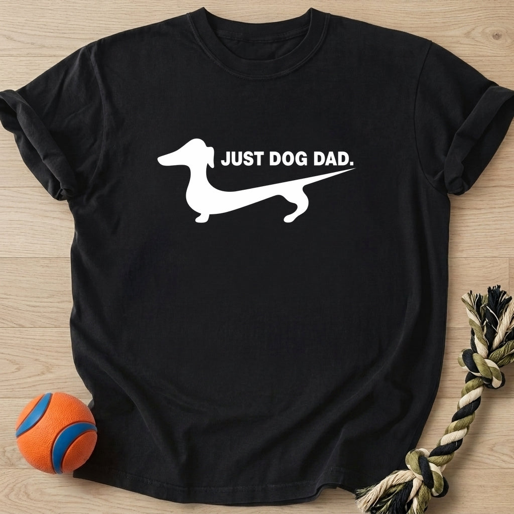 Just Dog Dad T-Shirt – Black t-shirt